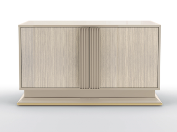 CONCORDE - Sideboard in solid wood and walnut with doors by BRUNO ZAMPA - view 2